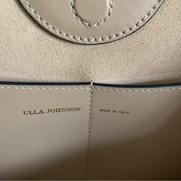 Ulla Johnson Mira Half Moon Leather Shoulder Bag/Tote in Sand - Picture 8 of 13